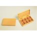 Photo1: Kura-san's Wooden Kebari Case (8 Compartments) Magnet type (1)