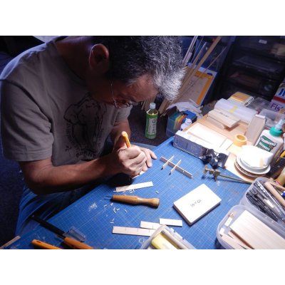 Photo6: Kura-san's Wooden Kebari Case Dark Brown(6 Compartments) Magnet type