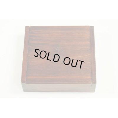 Photo1: Custom Ordered Item #0399 Magnet type Hinoki Wooden Kebari(Fly) Box (4 Compartments) [AC009]