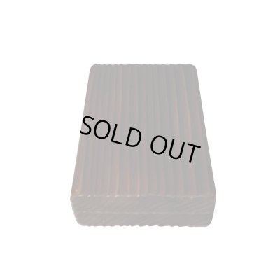 Photo5: "Jisaku-ya" Sugi-yaki Wooden Kebari Case (6 Compartments) Magnet type