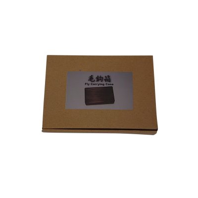 Photo6: "Jisaku-ya" Sugi-yaki Wooden Kebari Case (6 Compartments) Magnet type