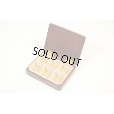 Photo3: Kura-san's Wooden Kebari Case Dark Brown(6 Compartments) Magnet type