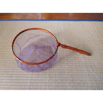 Photo1: Mankyu Keiryu Tamo #142 Momi 24.0cm Purple Net with Case