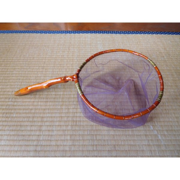 Photo2: Mankyu Keiryu Tamo #142 Momi 24.0cm Purple Net with Case (2)